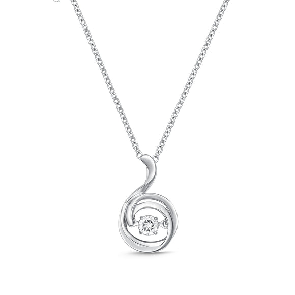 FNDSB04_00 Dancing Diamond Classic Necklace