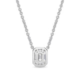 FNEIG01_00 Emerald Illusion Illusion-setting Necklace
