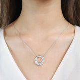 FNES101_00 Eternal Star Diamond Fashion Necklace
