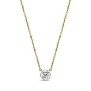 FNFD101_00 My First Diamond Illusion-setting Necklace