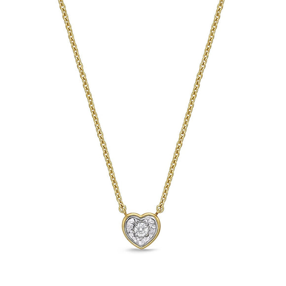 FNFD102_00 My First Diamond Illusion-setting Necklace