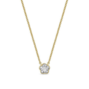 FNFD103_00 My First Diamond Illusion-setting Necklace