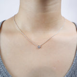 FNFD114_00 My First Diamond Illusion-setting Necklace