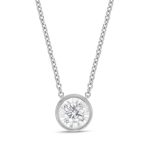 FNFD113_00 My First Diamond Illusion-setting Necklace