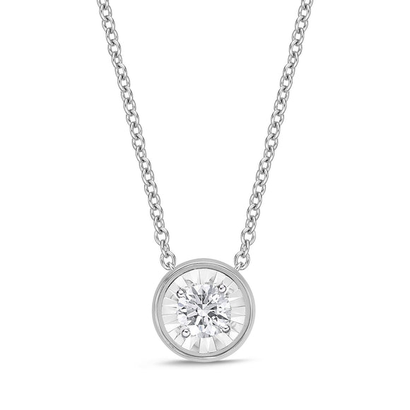 FNFD113_00 My First Diamond Illusion-setting Necklace