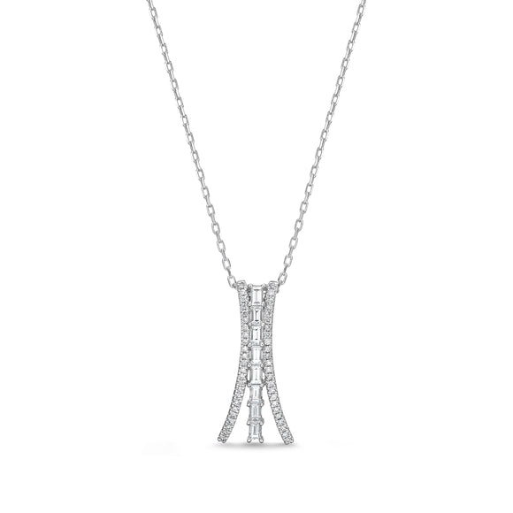 FNGA707_00 Geo Arts Diamond Fashion Necklace