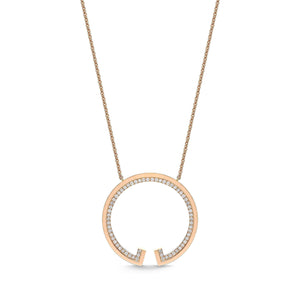 FNLC102_00 L Collection Diamond Fashion Necklace