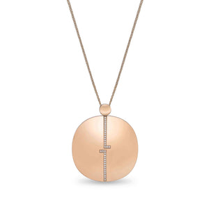 FNLC103_00 L Collection Diamond Fashion Necklace