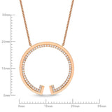 FNLC104_00 L Collection Diamond Fashion Necklace