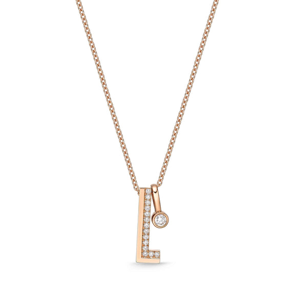 FNLC121_00 L Collection Diamond Fashion Necklace