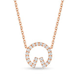FNLC122_00 L Collection Diamond Fashion Necklace