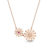 FNMG105_RU Margarita Ruby Fashion Necklace