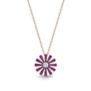 FNMG106_RU Margarita Ruby Fashion Necklace