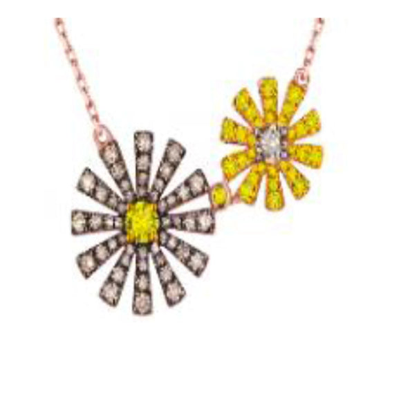 FNMG110_YD Margarita Diamond Fashion Necklace