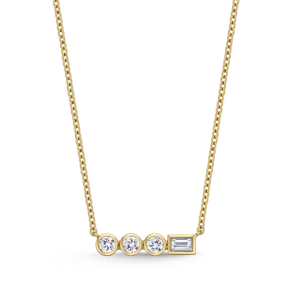 FNSUB03_00 Stack'em Up Diamond Fashion Necklace