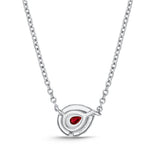 FNSUP07_RU Stack'em Up Ruby Fashion Necklace