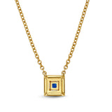 FNSUS06_SB Stack'em Up Sapphire Fashion Necklace