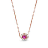 FNSUV06_RU Stack'em Up Ruby Fashion Necklace