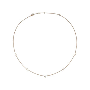 FNZY118_00 Dazzling by the Yard Diamond Station Necklace
