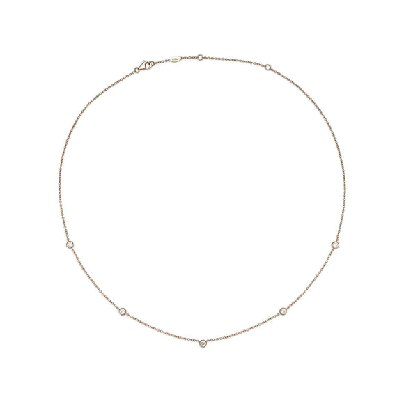 FNZY118_00 Dazzling by the Yard Diamond Station Necklace