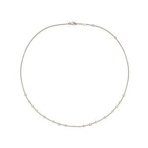 FNZY121_00 Dazzling by the Yard Diamond Station Necklace