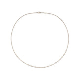 FNZY121_00 Dazzling by the Yard Diamond Station Necklace