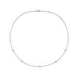 FNZY122_00 Dazzling by the Yard Diamond Station Necklace