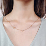 FNZY122_00 Dazzling by the Yard Diamond Station Necklace