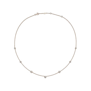FNZY123_00 Dazzling by the Yard Diamond Station Necklace