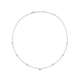 FNZY124_00 Dazzling by the Yard Diamond Station Necklace