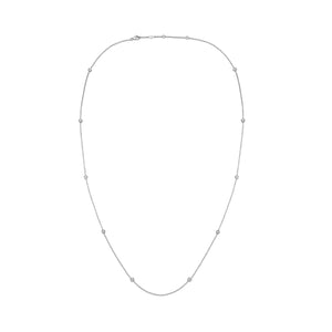 FNZY125_00 Dazzling by the Yard Diamond Station Necklace