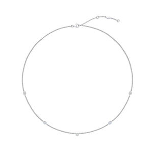 FNZY138_00 Dazzling by the Yard Diamond Station Necklace
