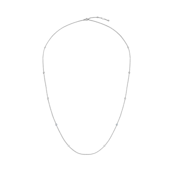 FNZY139_00 Dazzling by the Yard Diamond Station Necklace