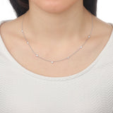 FNZY140_00 Dazzling by the Yard Station Necklace