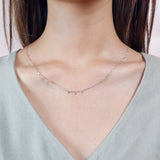 FNZY142_00 Dazzling by the Yard Diamond Station Necklace