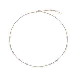 FNZY143_00 Dazzling by the Yard Station Necklace