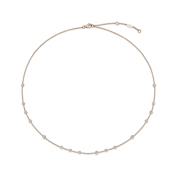FNZY143_00 Dazzling by the Yard Station Necklace