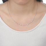 FNZY143_00 Dazzling by the Yard Station Necklace