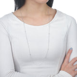 FNZY144_00 Dazzling by the Yard Diamond Station Necklace