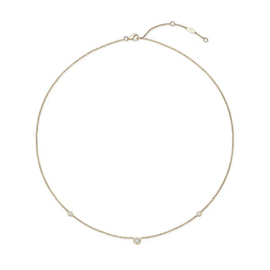 FNZY154_00 Dazzling by the Yard Diamond Station Necklace