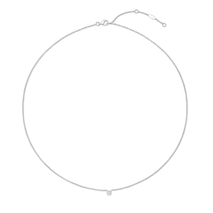FNZY163_00 Dazzling by the Yard Diamond Station Necklace