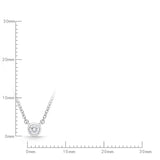 FNZY163_00 Dazzling by the Yard Diamond Station Necklace