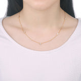 FNZY205_00 Dazzling by the Yard Station Necklace