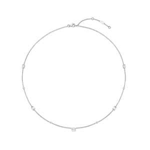 FNZY206_00 Dazzling by the Yard Diamond Station Necklace