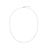 FNZY210_00 Dazzling by the Yard Diamond Station Necklace