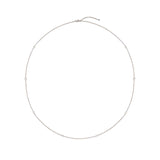 FNZY211_00 Dazzling by the Yard Diamond Station Necklace