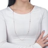 FNZY211_00 Dazzling by the Yard Diamond Station Necklace