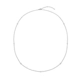 FNZY302_00 Dazzling by the Yard Diamond Station Necklace