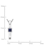FPSUS01_SB Stack'em Up Sapphire Fashion Pendant