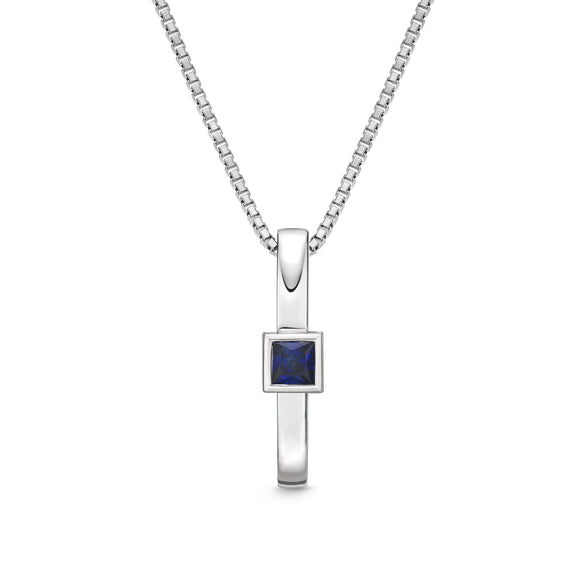 FPSUS01_SB Stack'em Up Sapphire Fashion Pendant